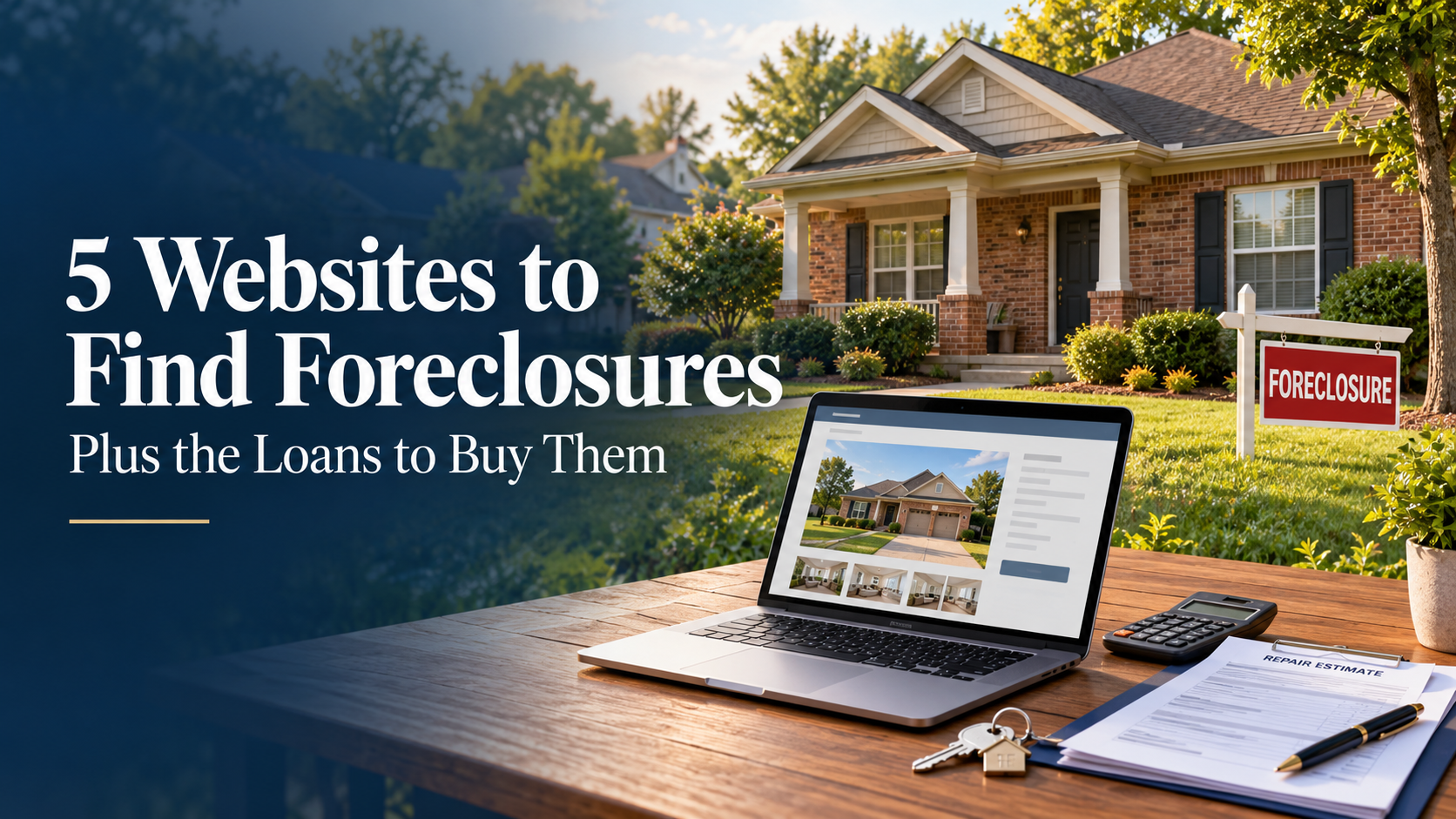 5 Websites to Find Foreclosures, Plus the Loans to Buy Them